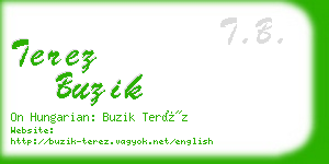 terez buzik business card